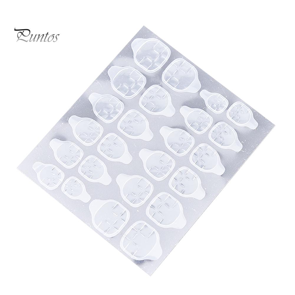 Puntos Cosmetic Прозрачный двухсторонний клей для ногтей, клейкая наклейка, желе, гель-лента для маникюра