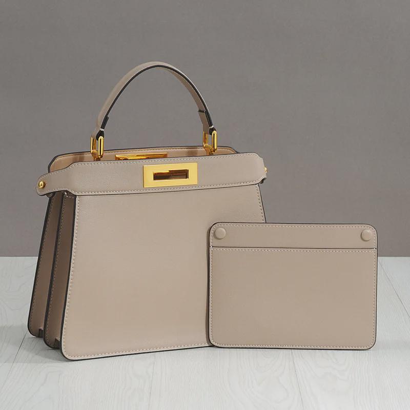 Универсальная кожаная сумка для котят: Весна/Лето Большая вместительная многослойная сумка и сумка через плечо