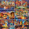 Diamond Painting Scenery Full Round Square Paris Tower Cross Stitch Picture of Rhinestones Diamond Mosaic Landscape Home Decor