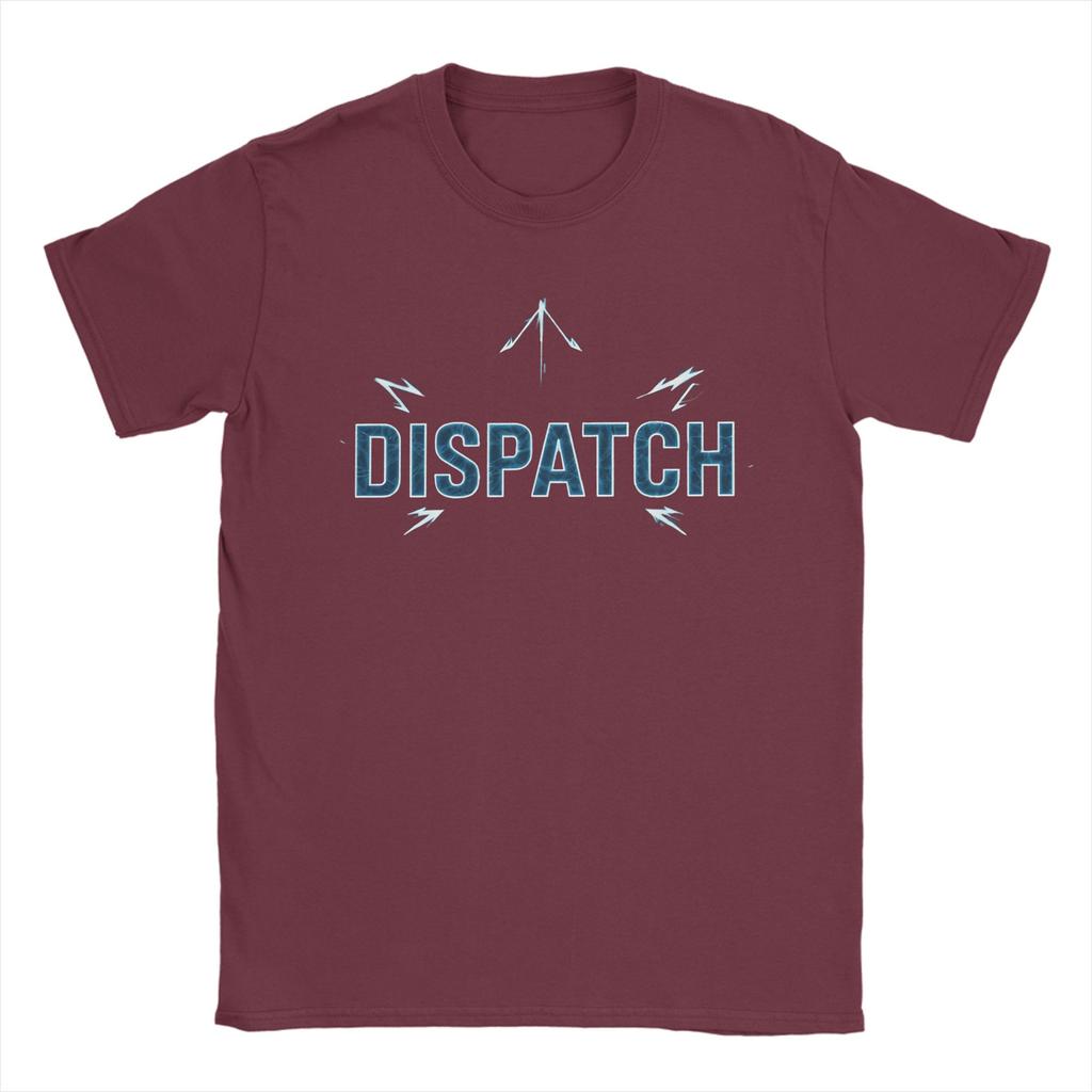 Dispatch game Logo Men's T Shirt  Funny Tees Short Sleeve Round Collar T-Shirt Pure Cotton Graphic Clothes