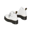 Dr. Martens Fusion Floral Buckle Strap Boots Women Boots White 27642100
