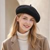 Warm Winter Wool Berets Hat Solid Color Felt Berets Fashion French Artist Hat  for Women