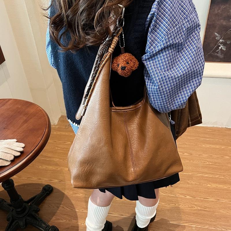 Премиальный sense Maillard женская сумка-тоут 2025 новая осенне-зимняя ретро сумка через плечо большая вместимость сумка для通勤