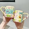 500 ML Large Capacity Coffee Mug Household High Beauty Cute Ceramic Breakfast Milk Cup Creative Relief Water Cups Birthday Gift