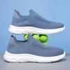 Men's Fly-woven Mesh Casual Sneakers Unisex Slip On Soft Sole Light Running Sports Shoes Chunky Hiking Casuals Zapatillas Hombre
