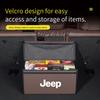 EPY1 Car Trunk Organizing And Storage Box For Jeep Cherokee Compass Patriot Renegade Trail-Hawk Wrangler JK TJ SRT Auto Accessories