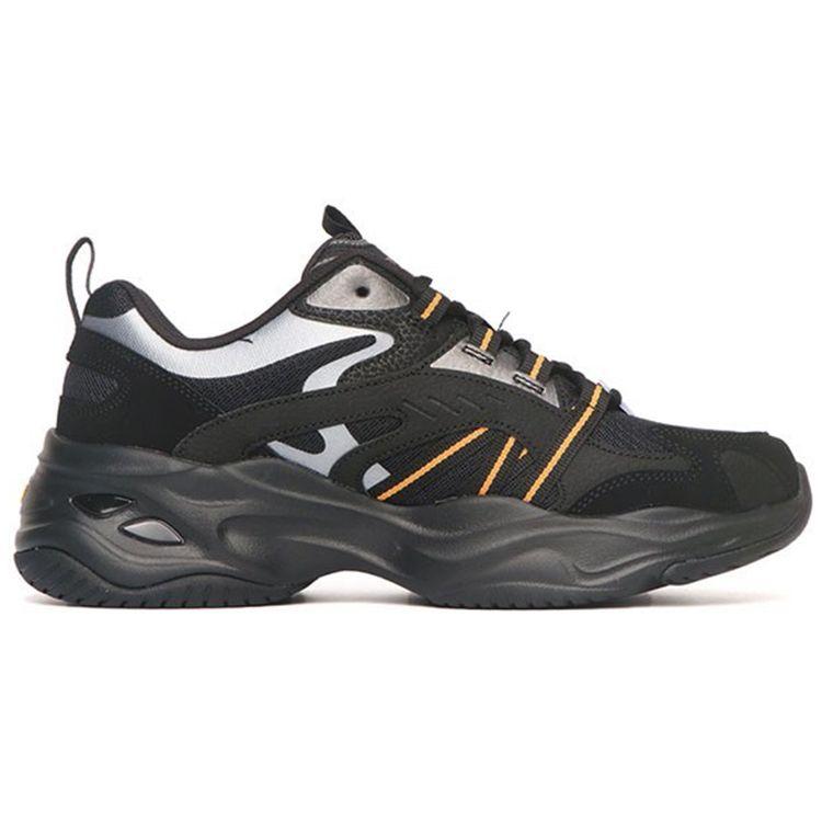 Skechers D'LITES 4.0 Мужские Черные Низкие Повседневные Кроссовки Сетчатые Кожаные Удобные Ретро 237410-BKOR