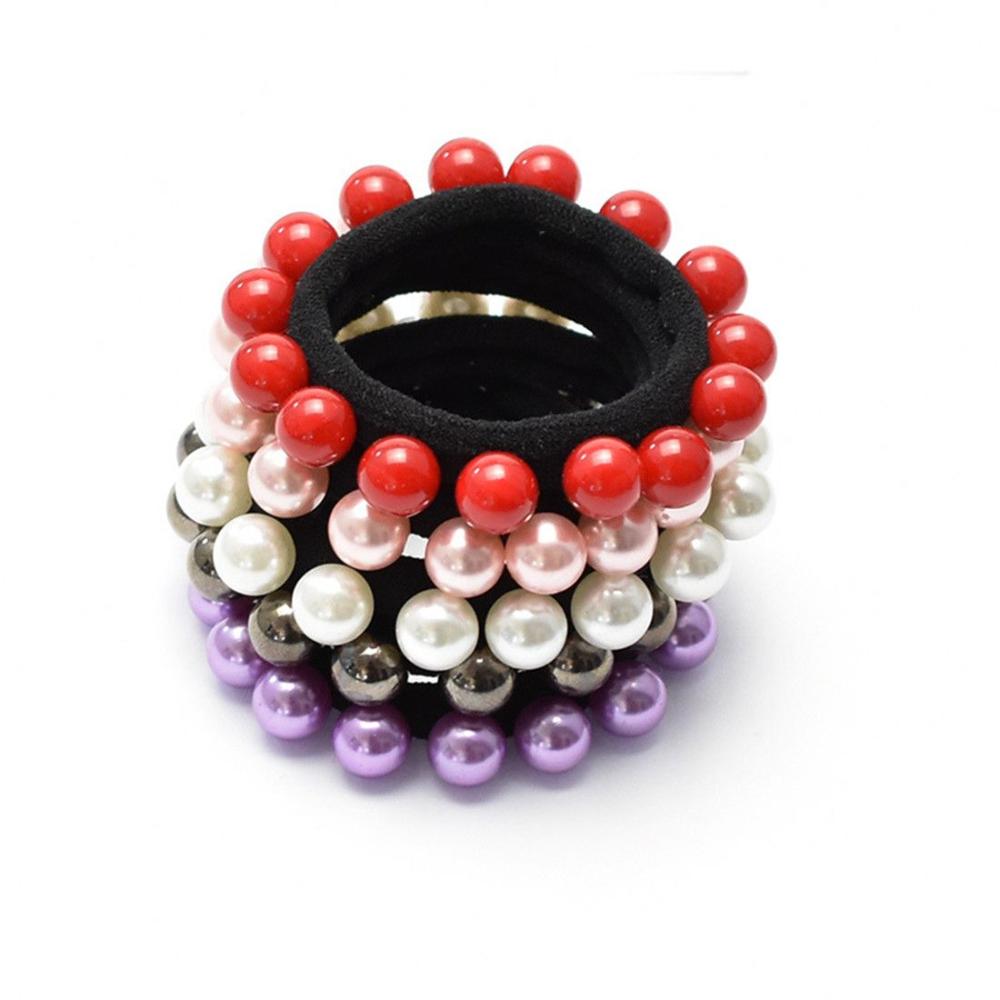 Новые эластичные аксессуары для волос с жемчугом, обруч для волос, резинка для волос, веревка