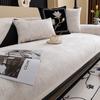 Chenille Sofa Mat Texture Pattern Solid Color Sofa Cover Anti Slip Couch Cover Home Living Room White Border Decor Couch Cover