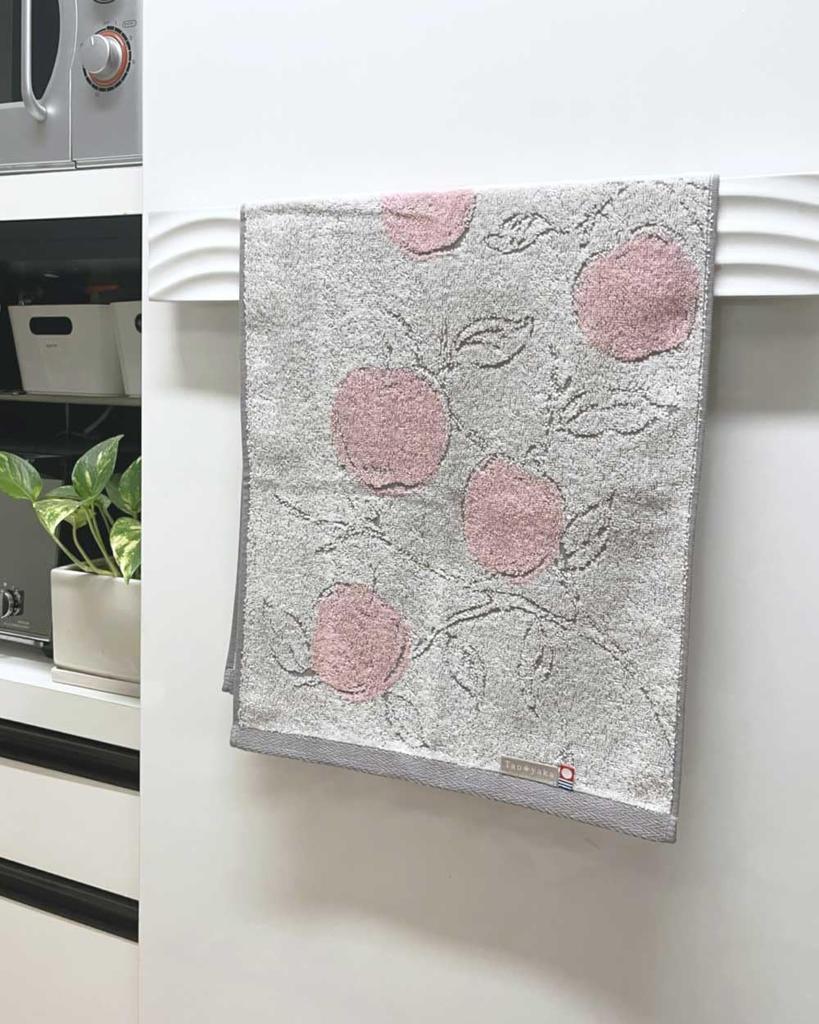 Полотенце Imabari Taoyaka Floral Bath Towel Сертифицированный набор из 2 шт. Водопоглощающие, произведенные в Японии, хлопок 2 шт. 100% (Яблоко, Полотенца)