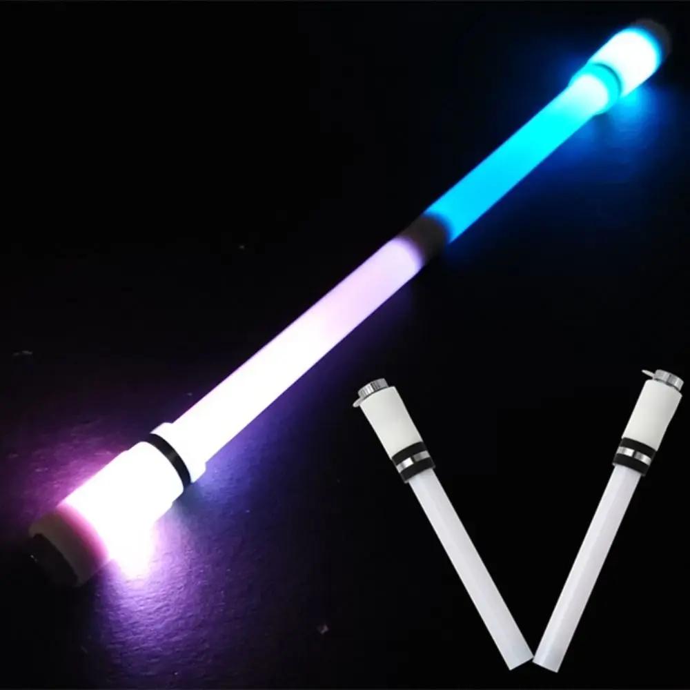 Toy School Supplies LED Flash Gel Pen Luminous Spinning Pen Foldable Spinning Pen Magnet Light Balance Pen Rotating Light Pen