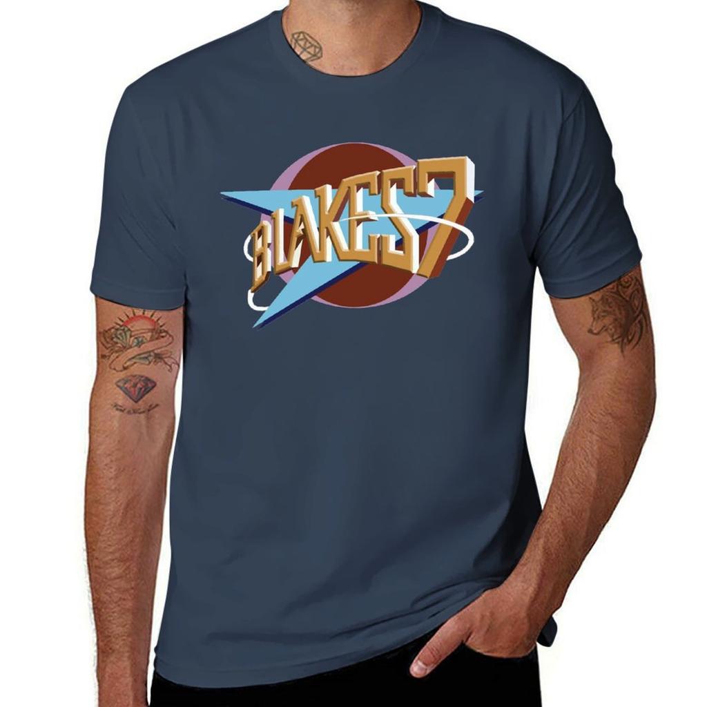 Blakes 7 Tshirt Customs Graphic T Shirts Anime Hippie Clothes Plain Black T Shirts Unisex