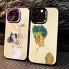 E-Egon S-Schiele Phone Case For iPhone 17, 16,15,14,13,12,11 Plus,Pro Max, Colorful Silver Funda Cover