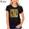Мужская футболка SPGBTees с золотой фольгой Straight Outta Steeler Nation, черный цвет, размер XS