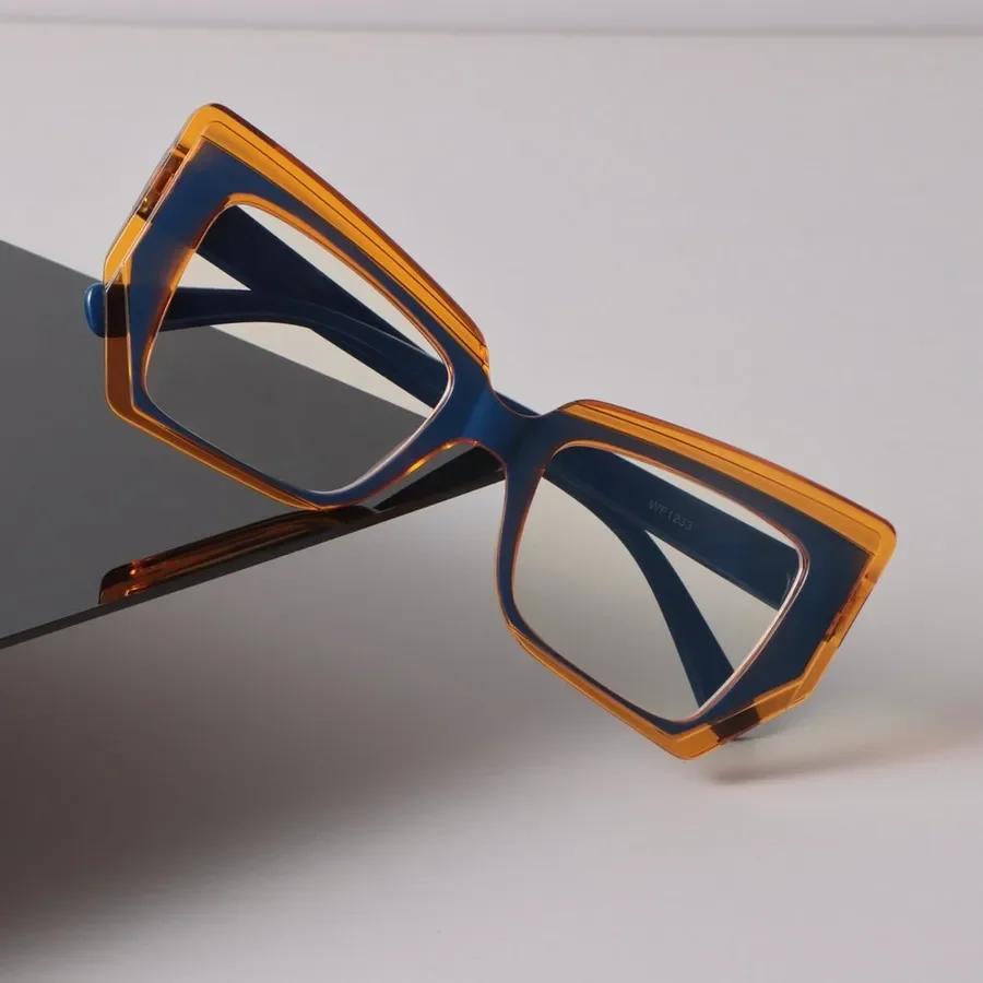 Minimalist Luxury Transparent Glasses Cool Square Frame Eyeglass Women Men Cool Clear Lens Frame Glasses