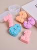 DIY Роза Цифра Свеча-Украшение на День Рождения Силиконовая Форма Ручная Работа Ароматические Свечи Материалы для Изготовления Гипсовые Поделки Формы для Заливки Подарки