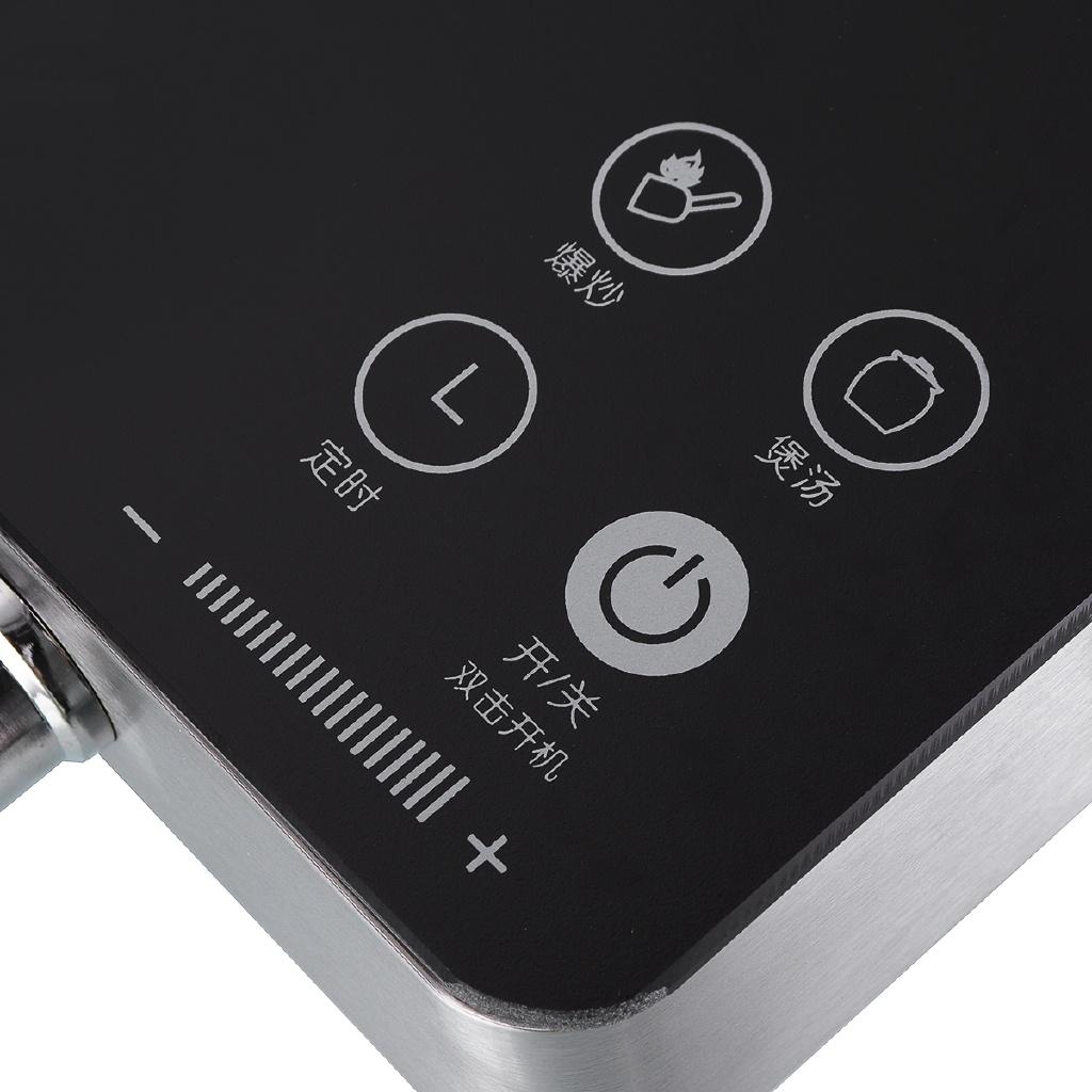 Электрическая индукционная плита 2200 Вт Варочная панель Кухонная конфорка Портативная Домашняя Настольная плита Кухонный прибор Инструменты для приготовления пищи 30X28X5см