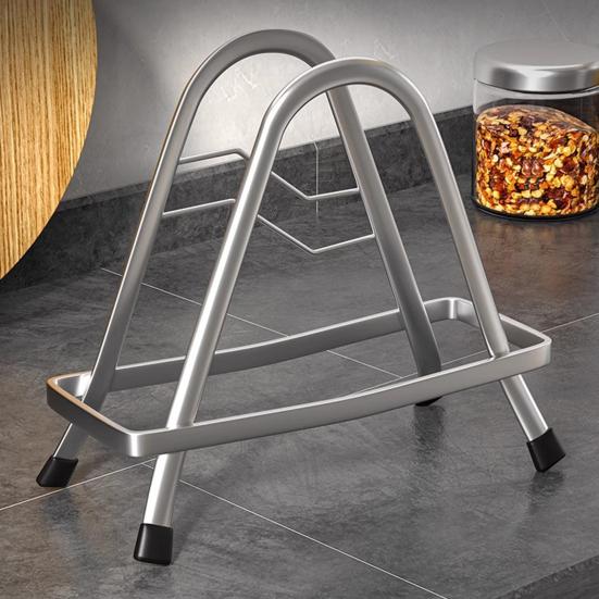 Держатель для разделочных досок Треугольный из нержавеющей стали Органайзер для разделочных досок Противоскользящая подставка для сковородок Подставка для хранения разделочных досок для кухонной столешницы