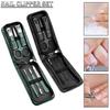6Pcs/Set With Storage Bag Nail Clipper Pedicure Set Nail Care Tool High-quality Nail File  Women