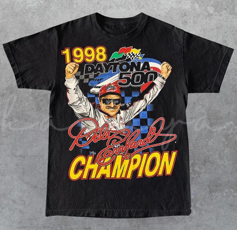 Винтажная футболка унисекс Dale Earnhardt Nascar, 100% хлопок, мужские футболки, топ, гонки Dale Earnhardt Nascar