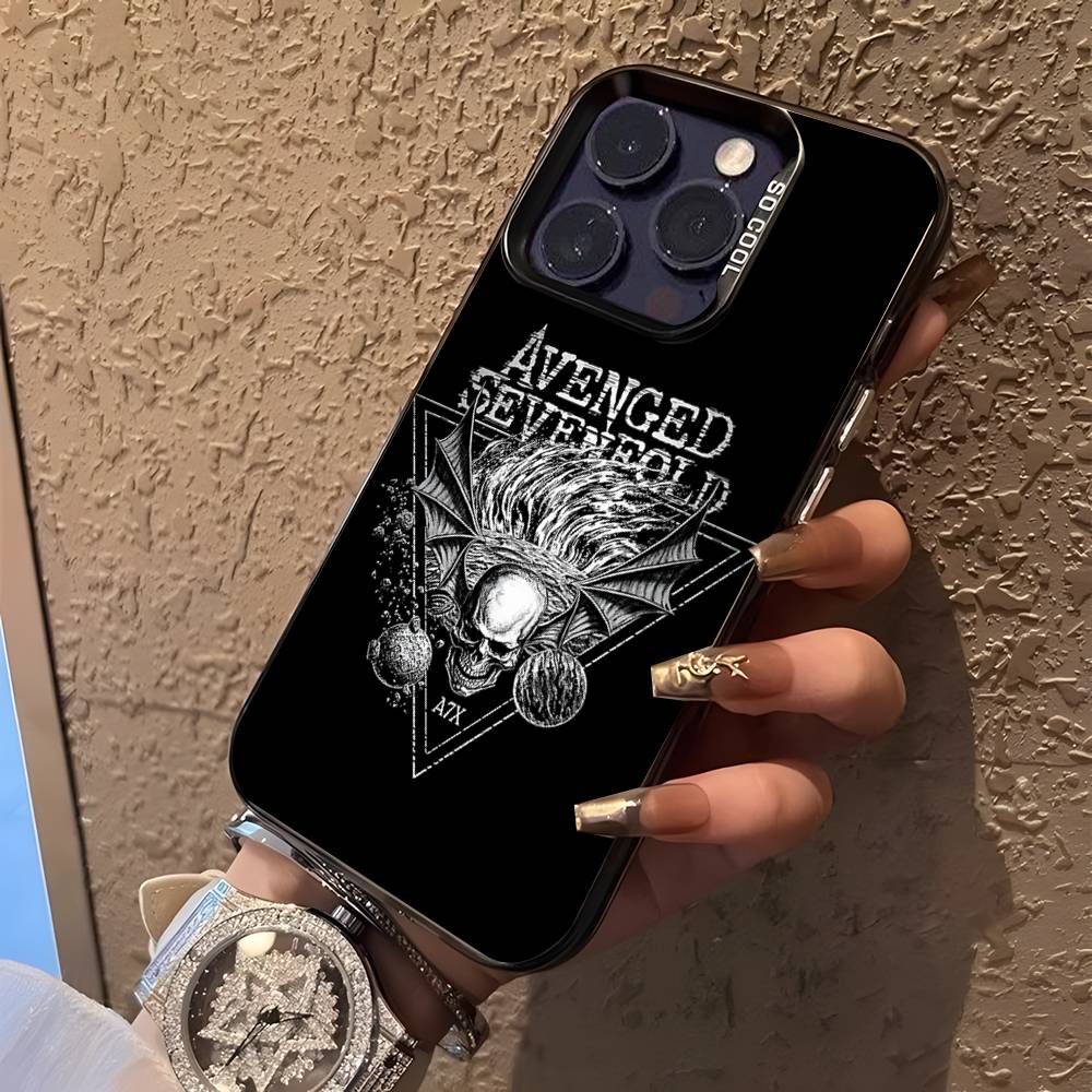 A-Avenged S-Sevenfold Рок Чехол для телефона для iPhone 16,15,14,13,12,11,Pro,XS,Max,Plus,Mini,SE Черный Конфетный Матовый Ударопрочный Чехол