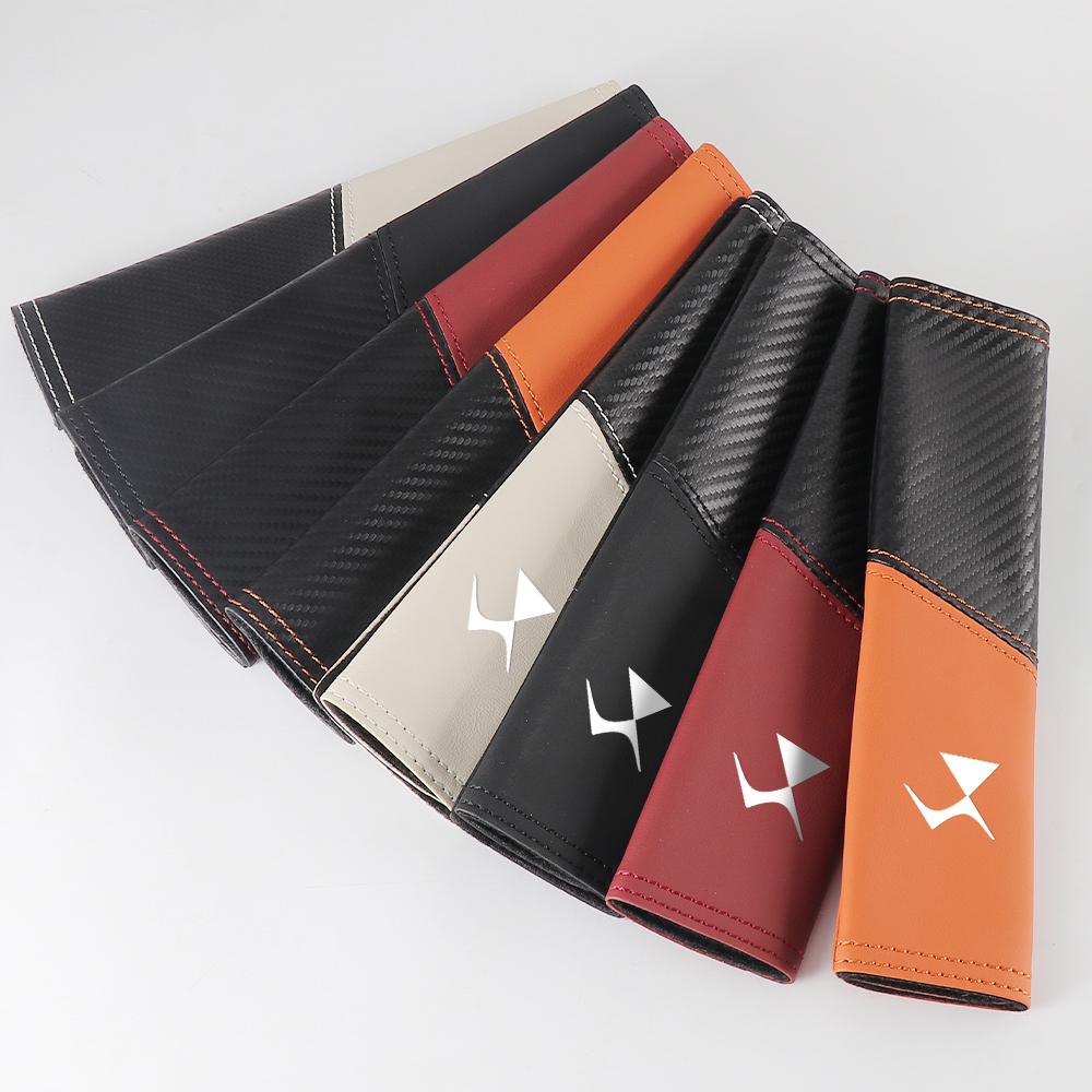 2pcs Seat Belt Covers Car Safety Belt Cover For Citroen C4 C3 C5 C2 Berlingo C-Elysee C4-Picasso C4-Aircross DS DS3 DS5