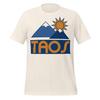 Taos Ski Valley T-shirt Mens Kids Womens: Retro Mountain Sun Style (Unisex Sizes)