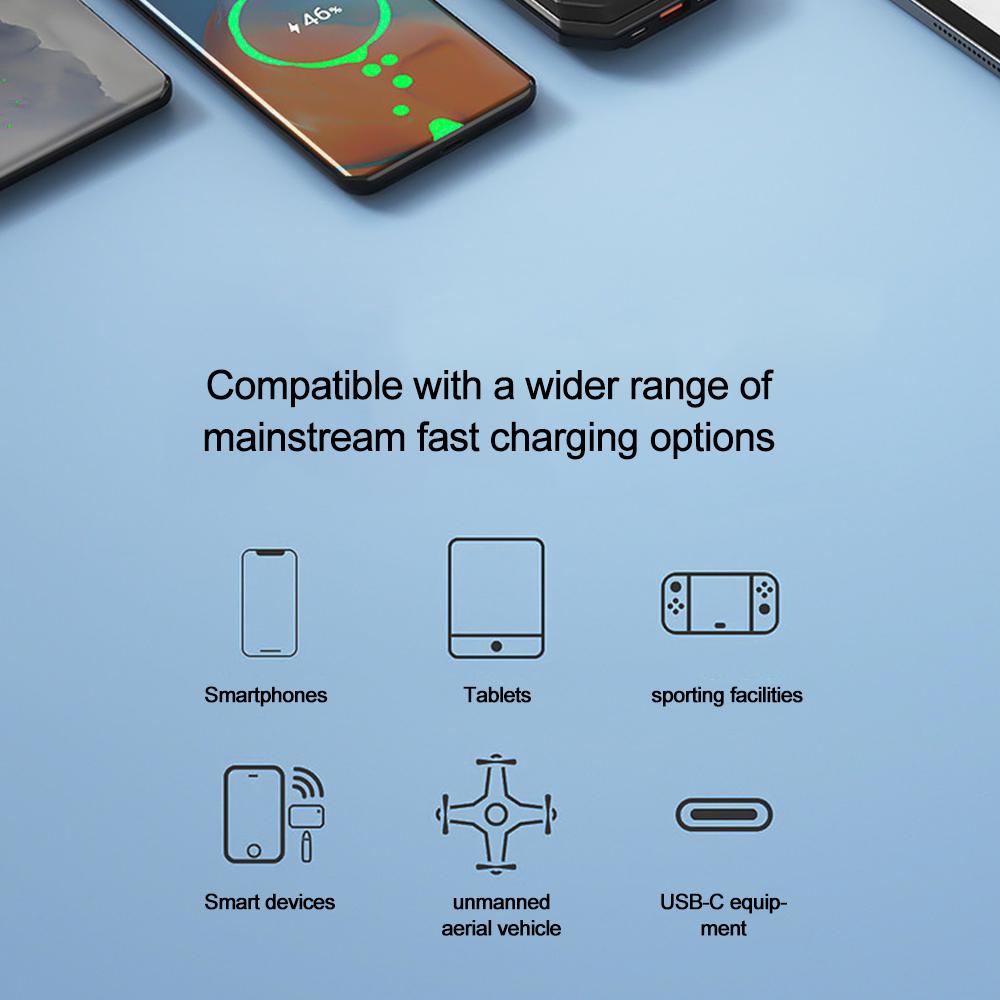 120W Car Charger Car Super Fast Charge Flash Charging, Telescopic Cable 4 In 1 Car Charger 2 USB Ports Adapter Compatible