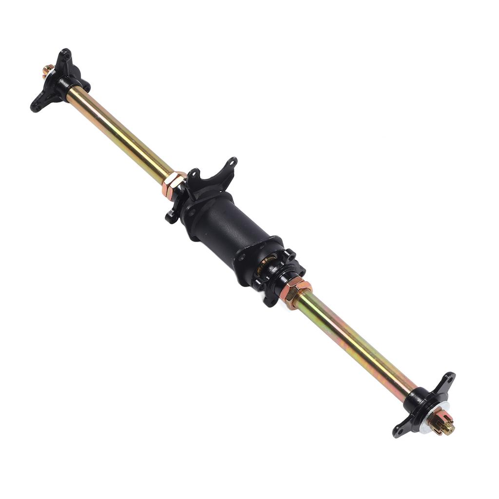 750mm 29 Inch Go Kart Rear Axle Assembly with Frame Fixing Bracket and Bolt Hub Flanges for ATV Off Road Vehicles Drift
