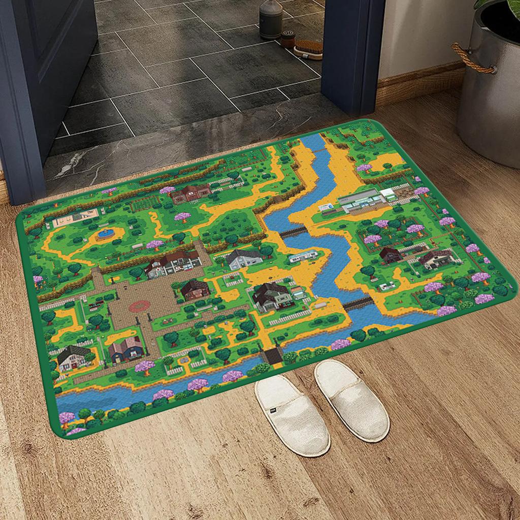 Stardew-Valley Floor Mat For Living Room Sofa Floor Cushions Modern Soft Fluffy Home Rug For Children's Bedroom Play Carpet