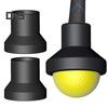 3 Pcs Golf Ball Retriever Putter Grip Golf Ball Sucker Reusable Ball Grabber Suction Cup Pick Up Tool Golf Accessory