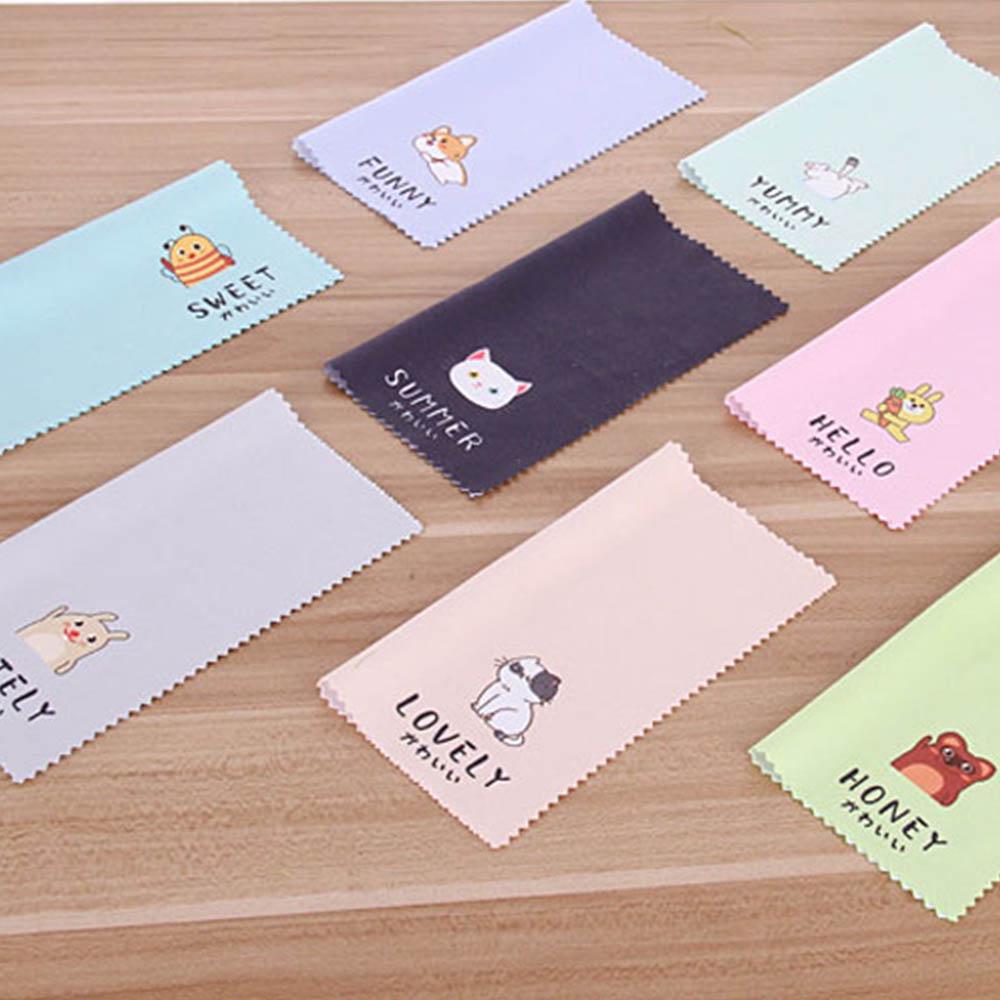 Eyeglass Cartoon Pattern Sunglasses Lens Cloth Cleaning Cloth Cleaner Wipes