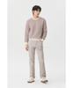 BRENTWOOD [Washable] Knitted Striped Round Neck Sweater Brwas26351Wix