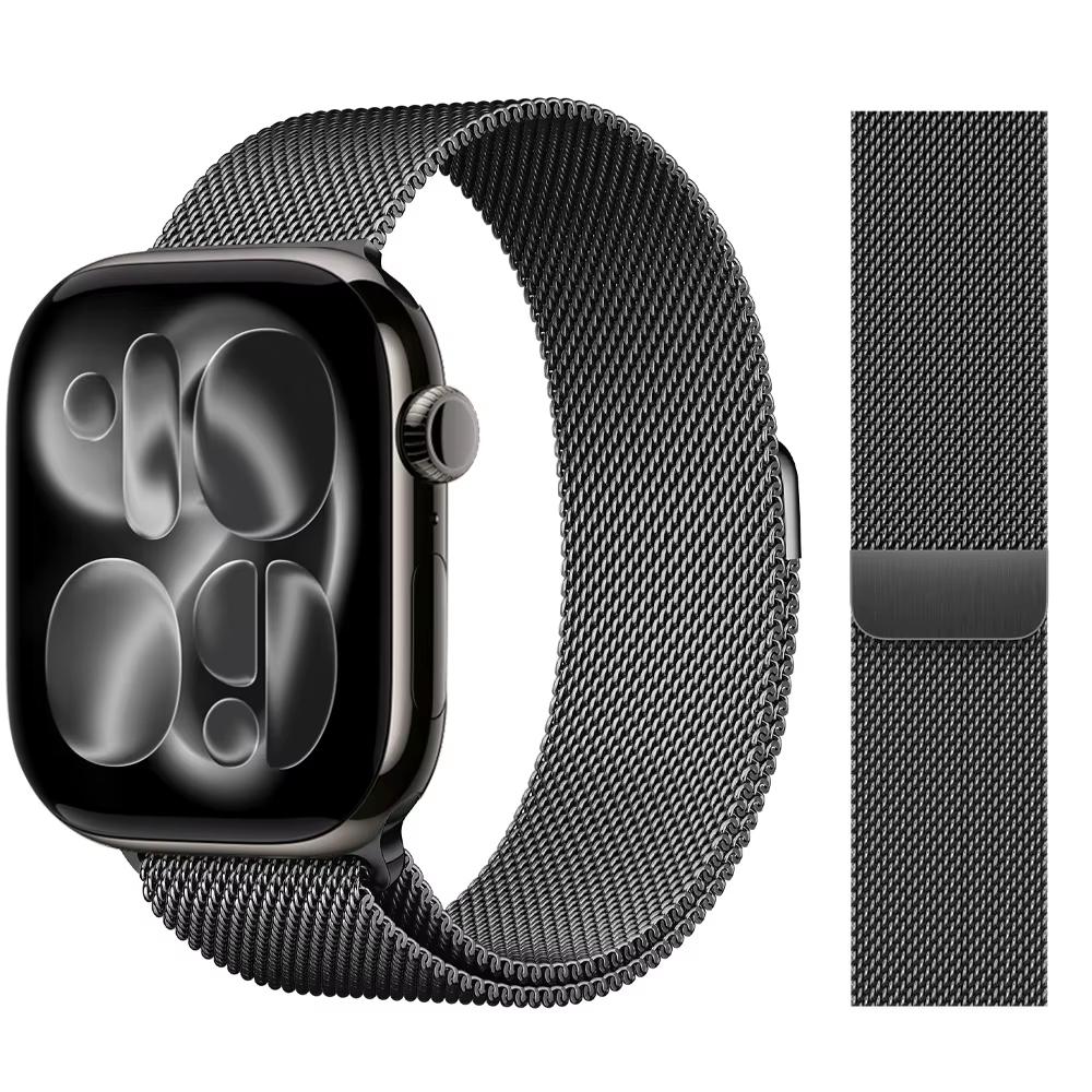 Strap For Apple Watch Band 46mm 44mm 45mm 40mm 42mm 41mm 49mm Milanese Loop correa Bracelet iWatch Series 11 10 Ultra 2 9 8 SE 3