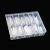 Прозрачная пустая коробка для хранения фольги для ногтей с 12 ячейками, пластиковый органайзер для ювелирных изделий, бусин, драгоценных камней, типсов для искусственного нейл-арта