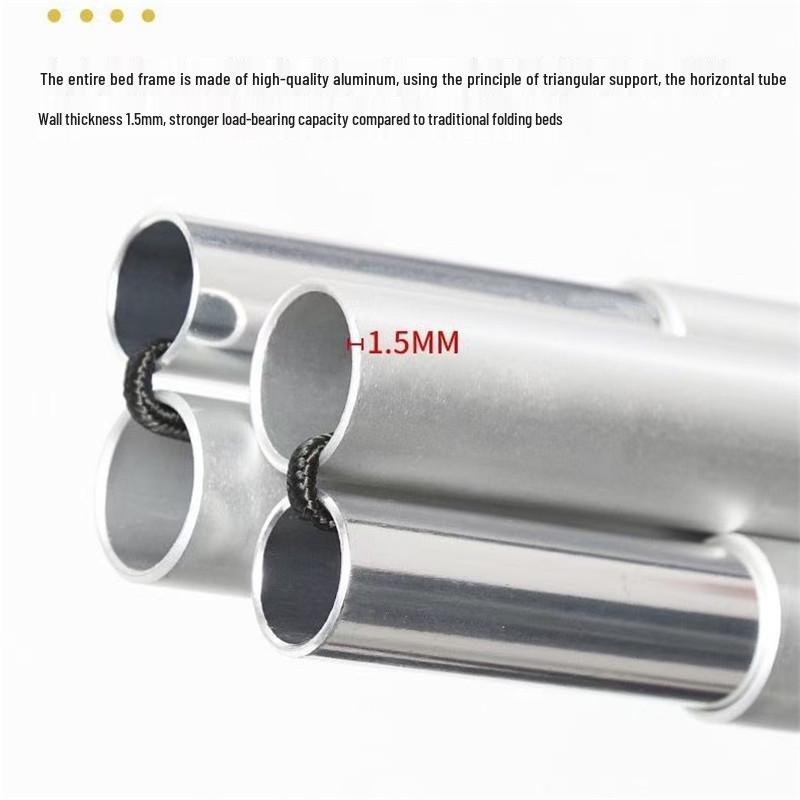 Портативная складная алюминиевая походная раскладушка для использования на улице, на пляже или в военных целях
