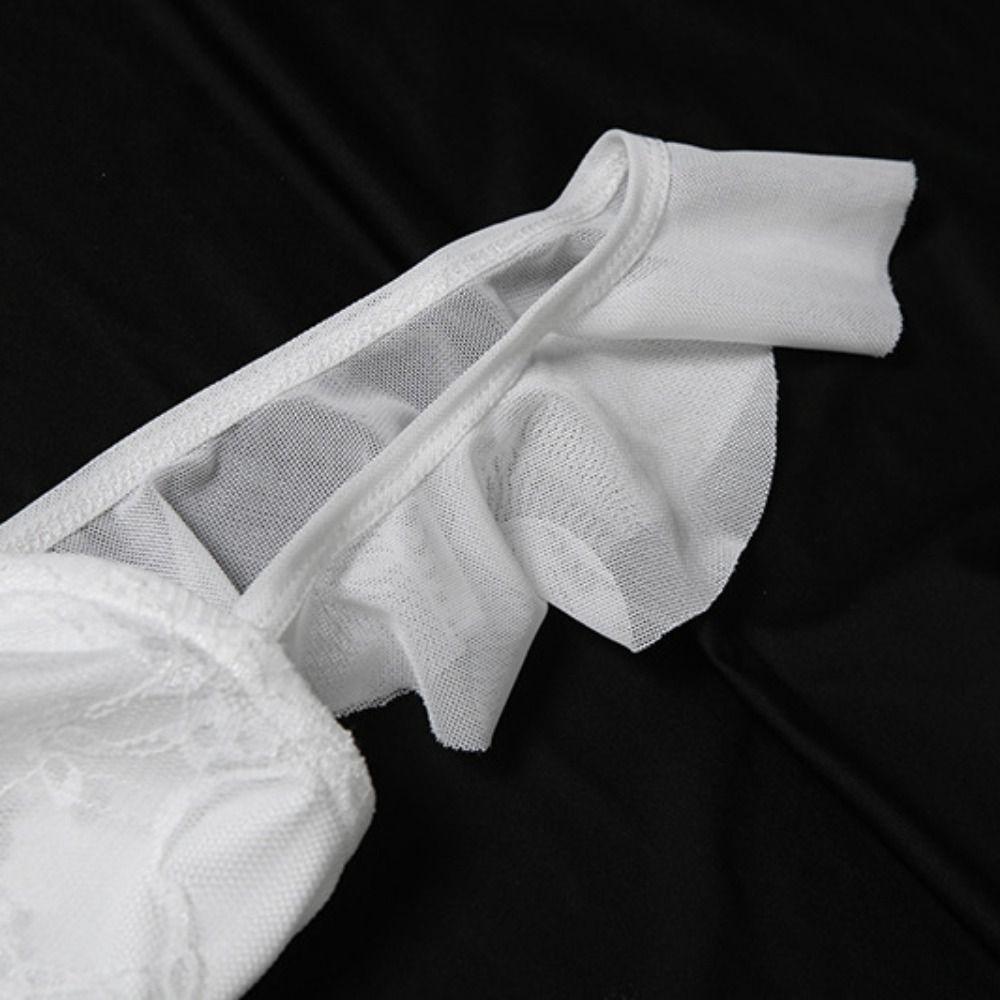 Прозрачная кружевная майка с кисточками в виде цветов, топ без рукавов с оборками, женское сетчатое платье с лентами для вечеринки