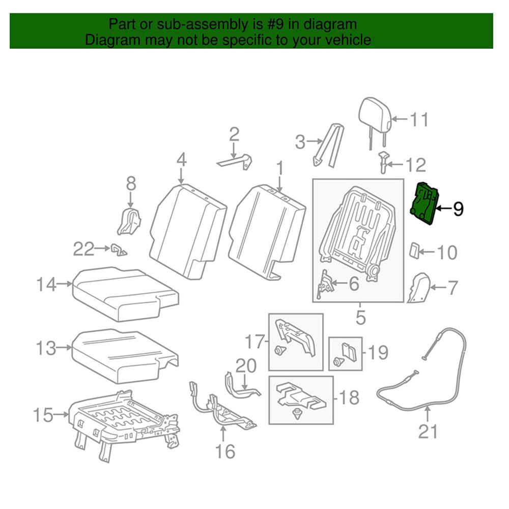 Rear Folding-Seat Latch Release Handle Gray For Toyota Sienna 14-18 72909-08011