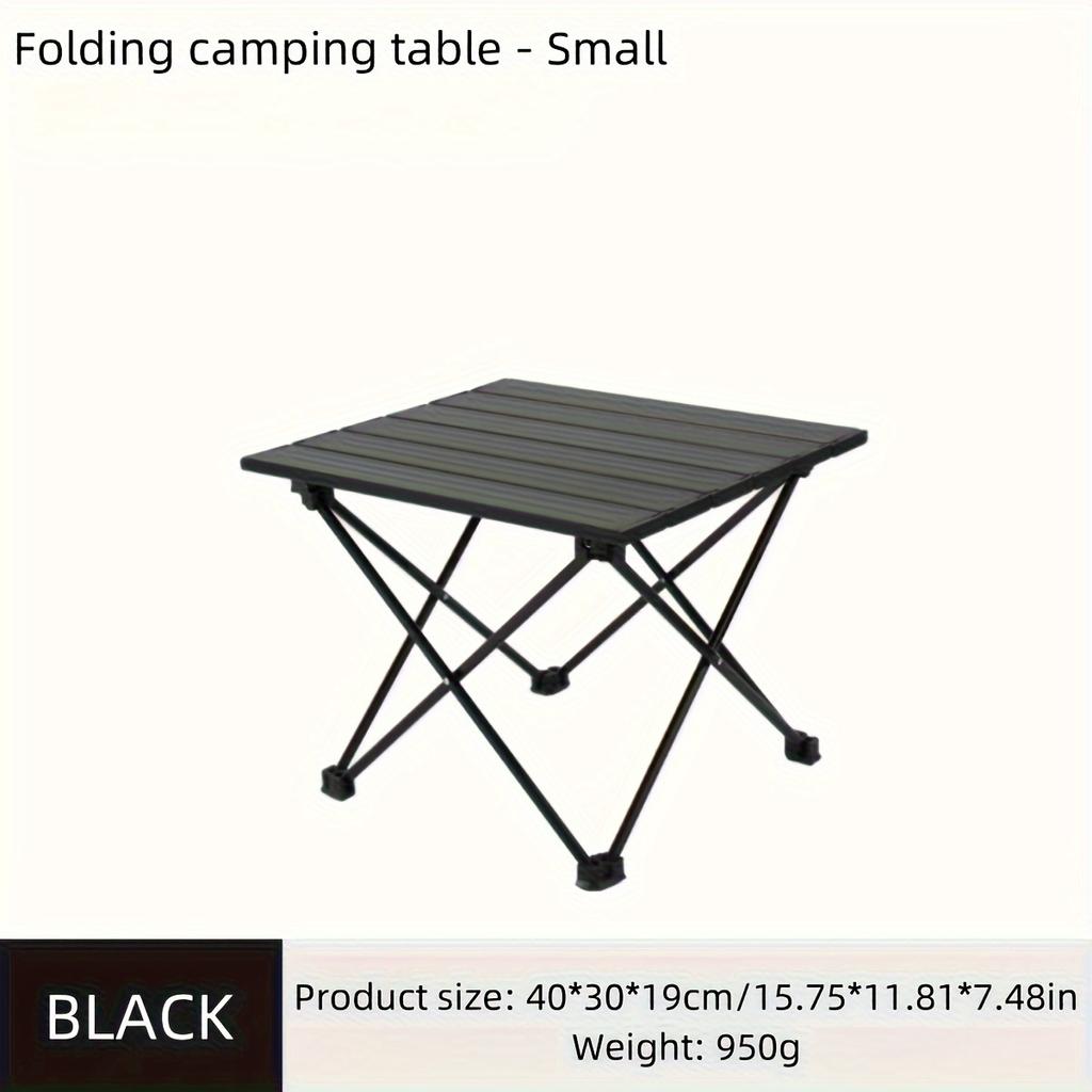 Портативный складной алюминиевый стол, 1 шт. - ультра портативный, компактный и прочный, подходит для пикников на открытом воздухе, кемпинга, барбекю