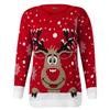 Stylish Unisex Christmas O-neck Knitted Sweater Comfortable Retro Jumper Knitwear For Holiday Joy