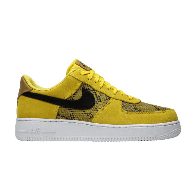Nike Air Force 1 Low Yellow Snakeskin Men's Sneakers
