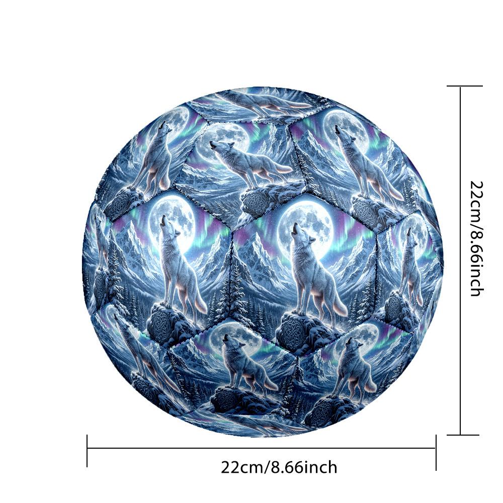 1pc Wolf Moon Durable Size 5 Soccer Ball Professional Match Training Football Indoor &Outdoor Sports Ball p60141