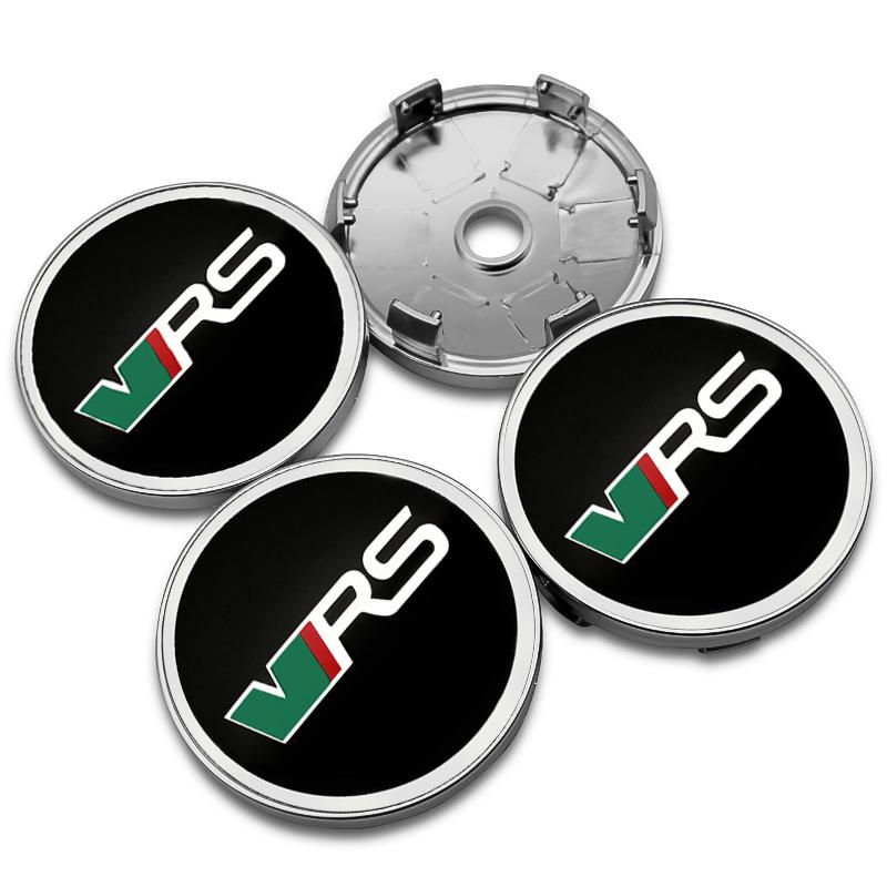 JIYQ3 4Pcs 56/60mm Car Wheel Center Hub Caps Sticker Rim Cover Emblem Badge For Skoda Octavia 2 3 a5 a7 Fabia Kamiq Kapoq Kodiaq Rapid