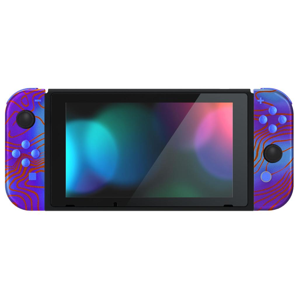 Custom DIY Replacement Case Shell for eXtremeRate Patterned Back Plate for Switch Holder Handle Controller Housing for and Full Button Set Included