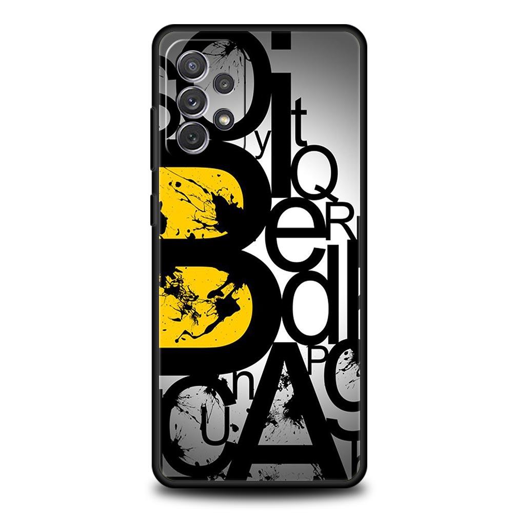 Number Pattern Phone Case for Samsung Galaxy A55 A35 A17 A07 A15 A13 A25 A51 A71 A72 A73 A32 A52 A52S A41 5G Soft TPU Shell Bags