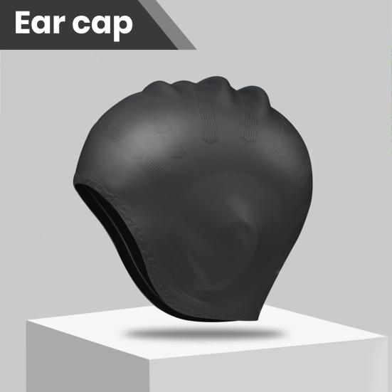 Шапочка для плавания, защита ушей, шапочка для плавания, эргономичный дизайн, высокая эластичность, приятная для кожи, полная защита, шапочка для плавания с длинными волосами