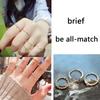 5pcs Crystal Finger-ring Set Bohemian Moon Midi for Women Brief Jewelry Gift
