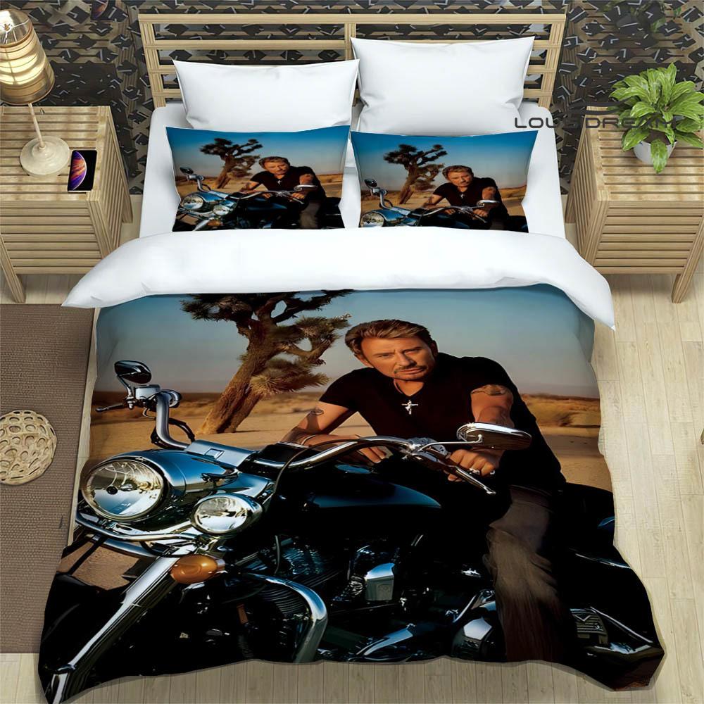 3D Johnny Hallyday printed Bedding Sets exquisite bed supplies set duvet cover comforter set bedding set luxury birthday gift