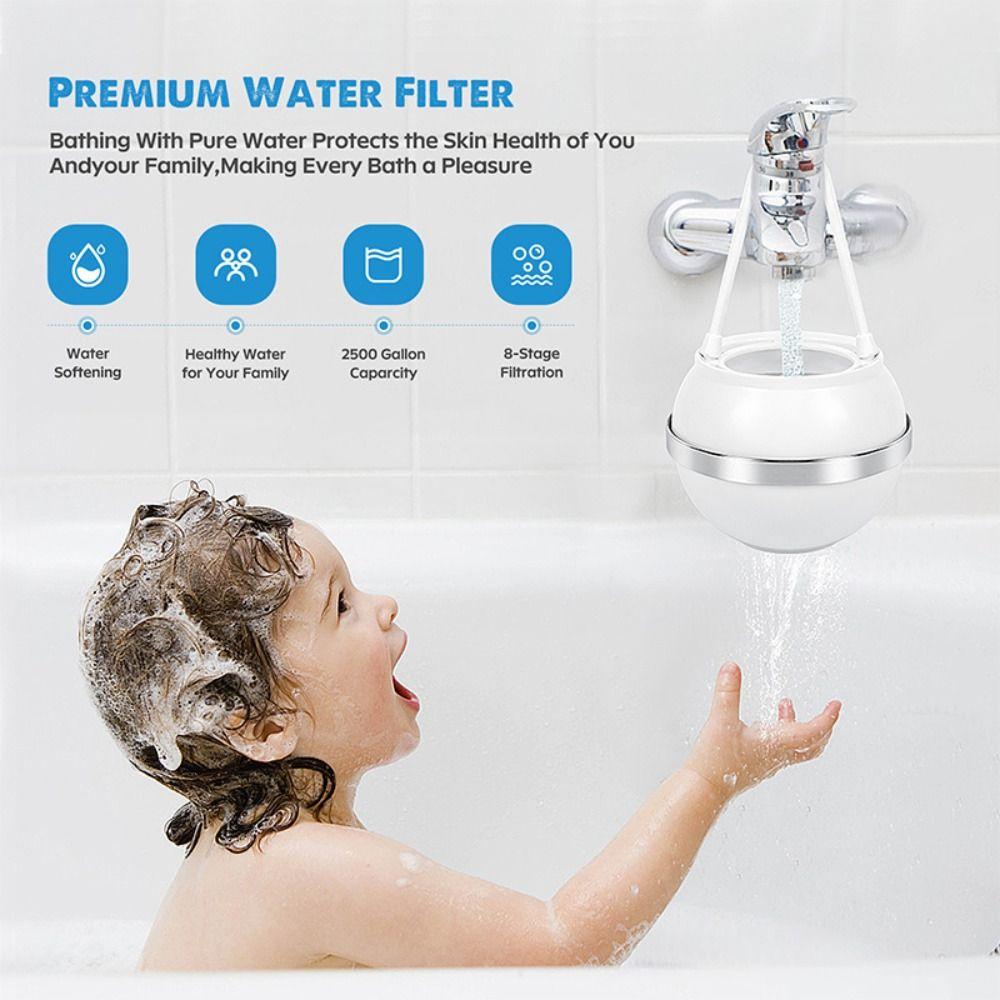 High Water Flow Bath Ball Filter BPA Free Bathtub Water Filter for Softer and Healthier Skin
