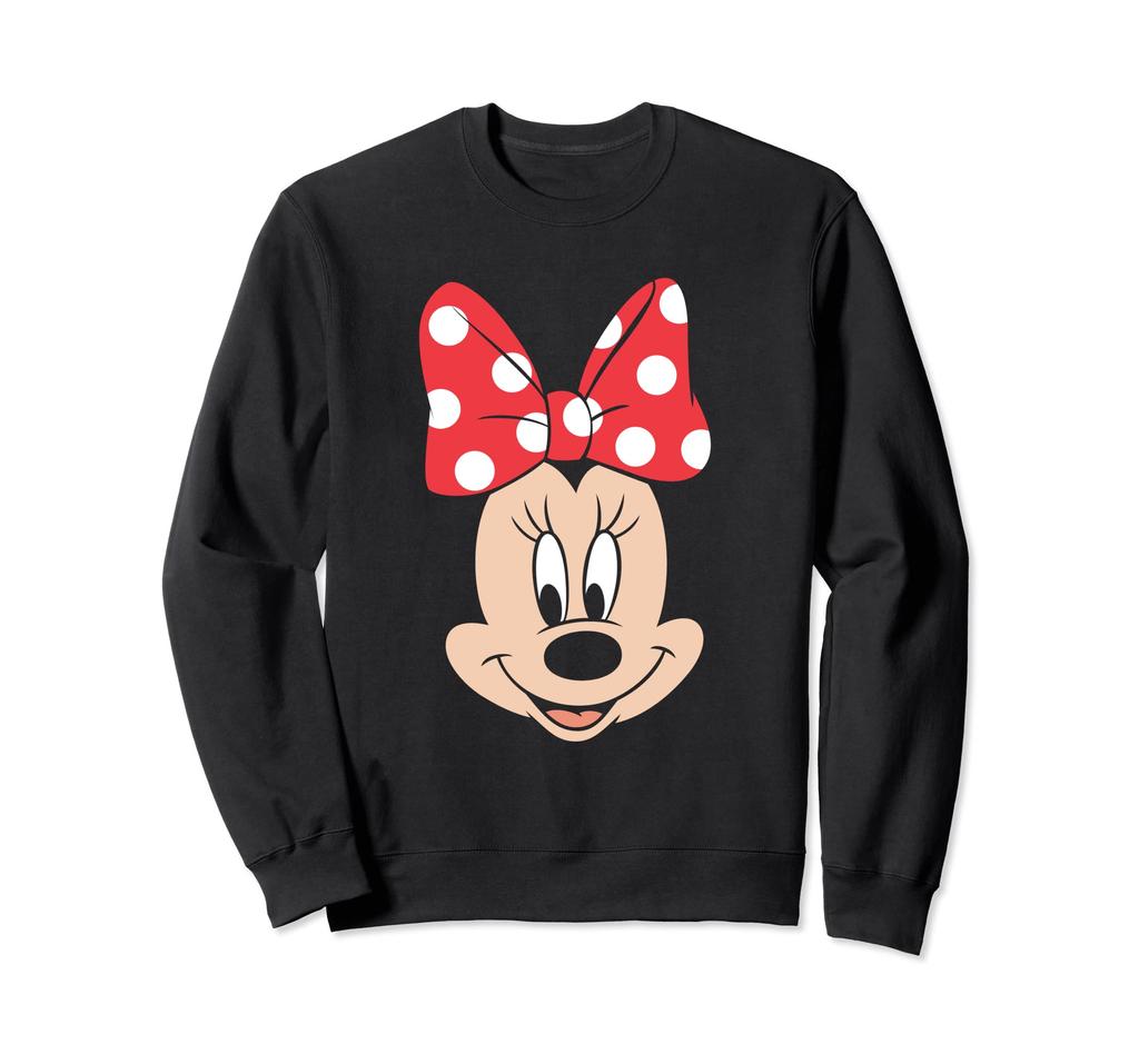 Толстовка Disney Minnie Mouse в горошек с большим лицом